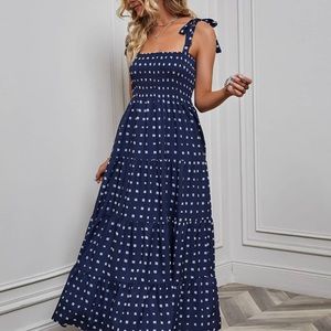 Amazon viral smocked maxi dress!